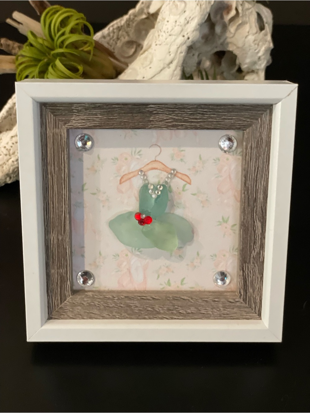Framed Sea Glass Ballet Dress